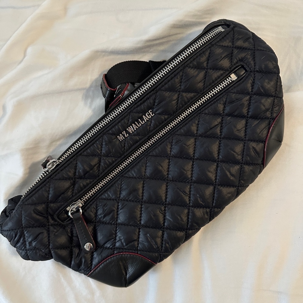 MZ Wallace Crosby sling bag Belt Bag - Black